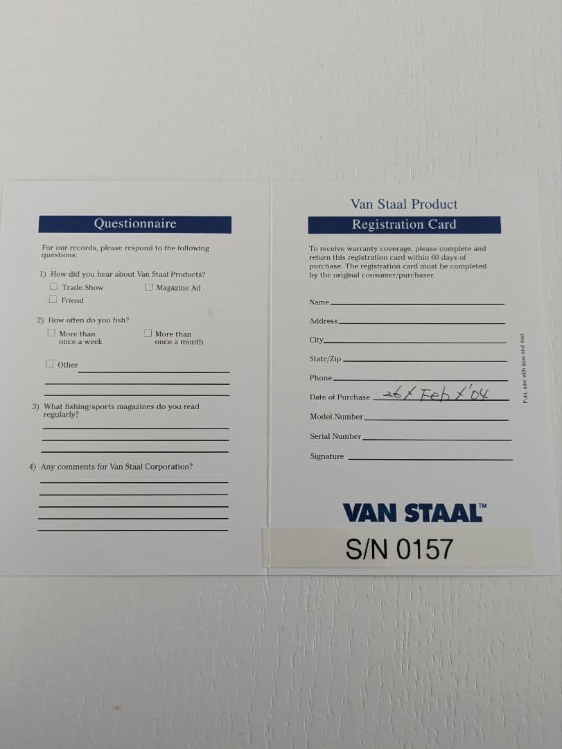 ✨️未使用/正規品✨️ VAN STAAL ✴️C-VEX 7/8✴️