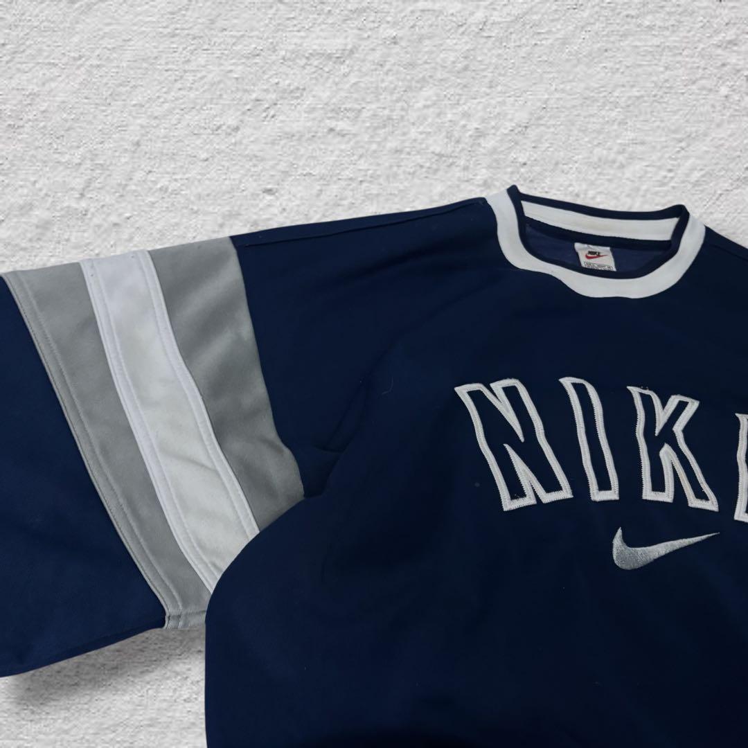 ron0716 nikeナイキスウェット90s刺繍ビッグロゴvintage