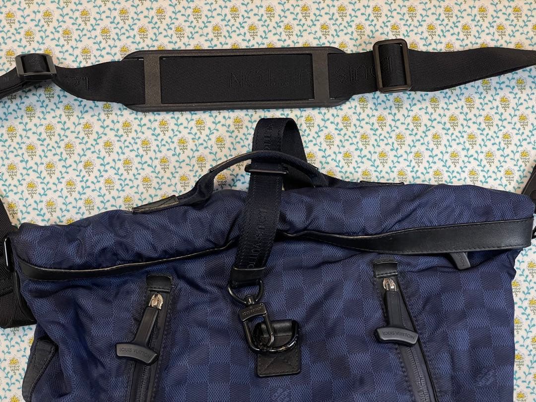 ジ*ニ様 LV ルイヴィトン　ダミエ　チャレンジカップ　ソラーノ ネイビー　N4