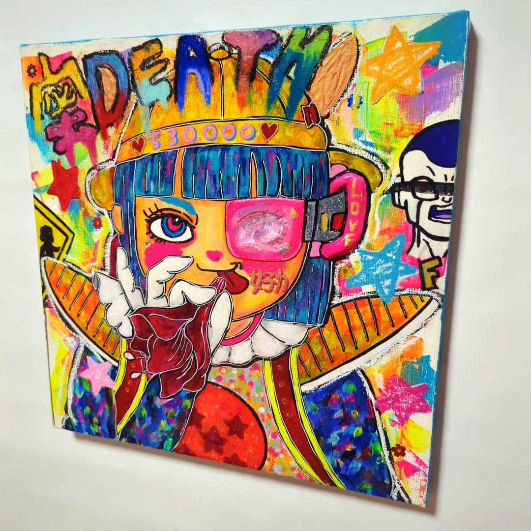 【一点物アートSALE】花の蜜を吸う戦闘力（女子力）高め女