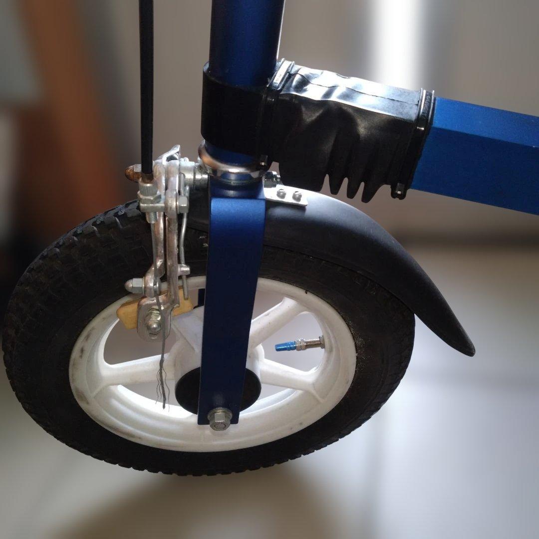 MicroBike 折りたたみ自転車　 ブルー　 ベルトドライブ　12インチ