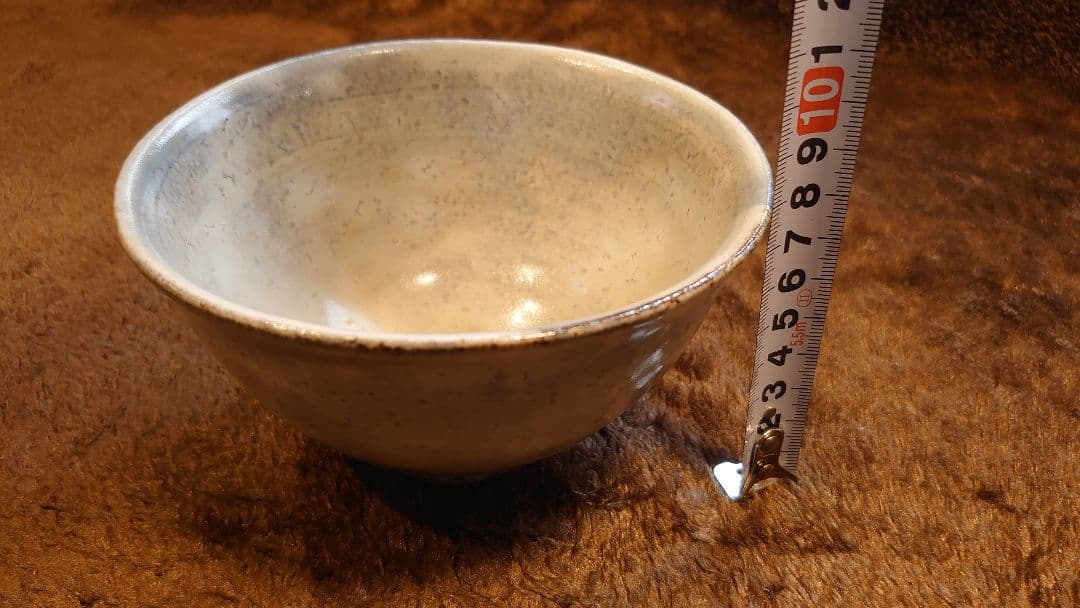 李朝　粉引茶碗　白釉　萩焼　抹茶碗　在銘　蔵出し　共箱　１客