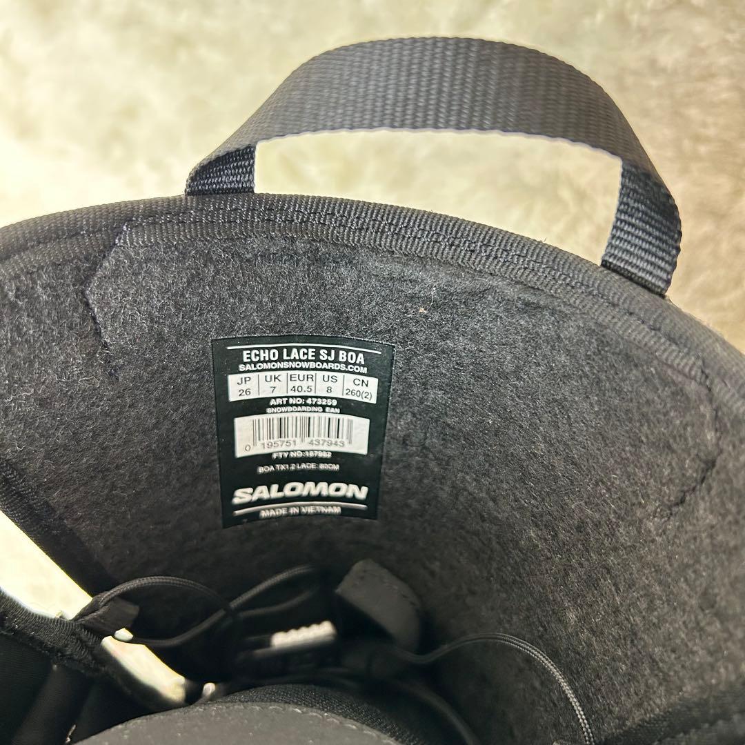 【未使用品】サロモン ECHO LACE SJ BOA 26.0cm　ブーツ