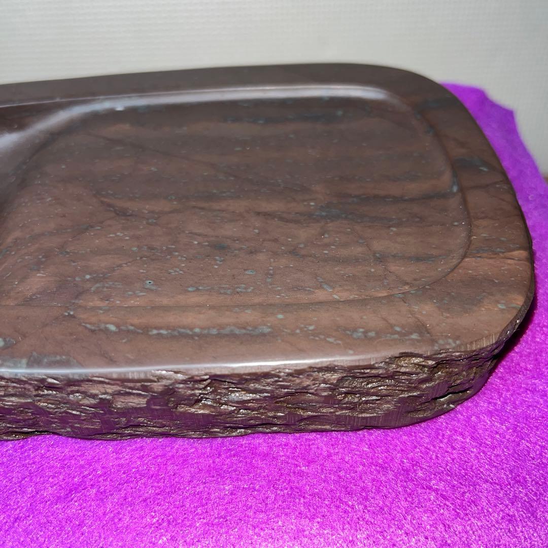 ⭕️赤間紫金硯　新品美品　希少　170cm 自然硯　伝統工藝士　下井昭竜山