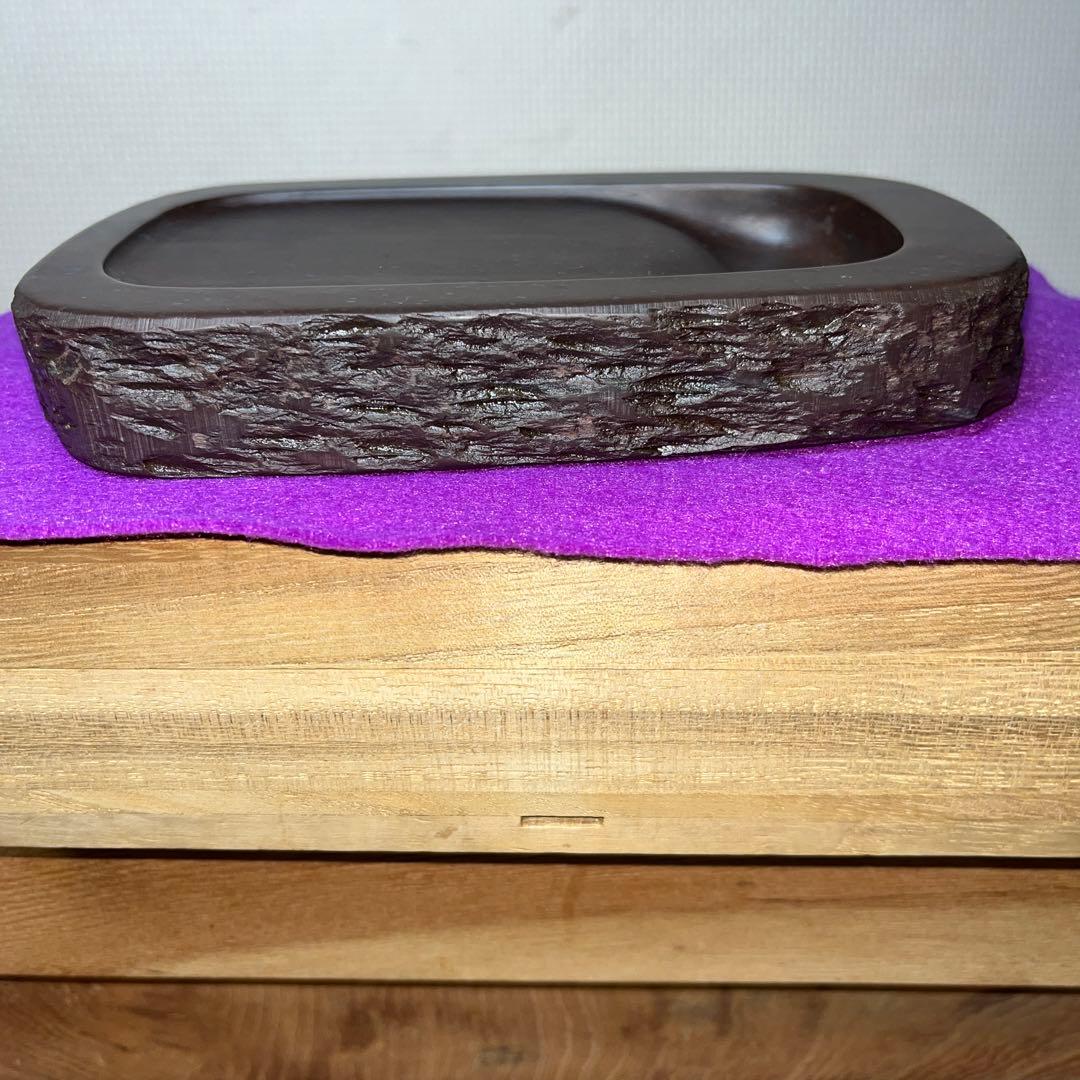 ⭕️赤間紫金硯　新品美品　希少　170cm 自然硯　伝統工藝士　下井昭竜山