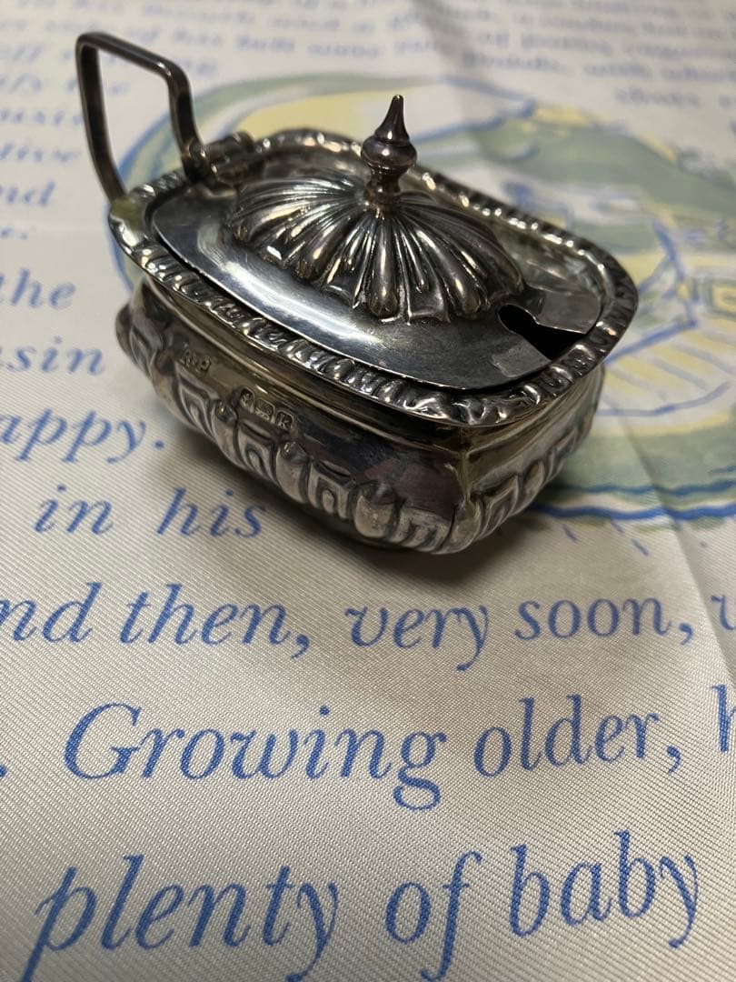 イギリス　マスタードポッド　silver925 銀無垢