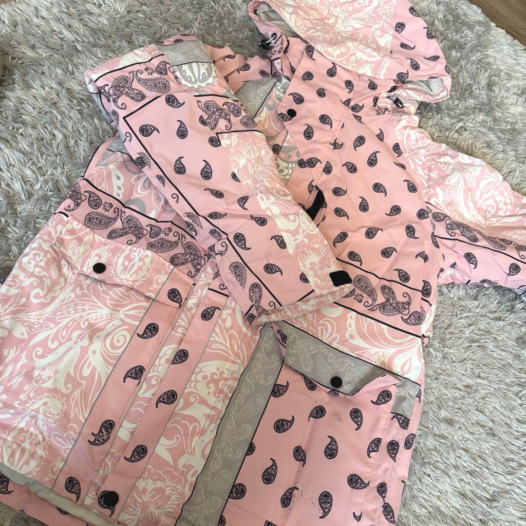 スノボードウェア　レディース　M 花柄　ジャケット　パンツ