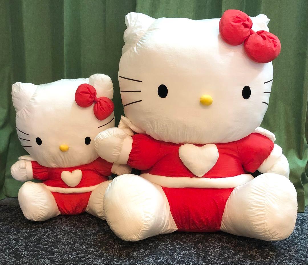 激レア サンリオ ハートパーク ハローキティ 特大ぬいぐるみ ナイロン