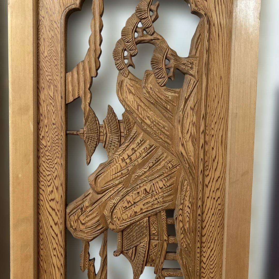 屋久杉　欄間　高級　中古品　サイズ:187センチ×40.5センチ×3センチ