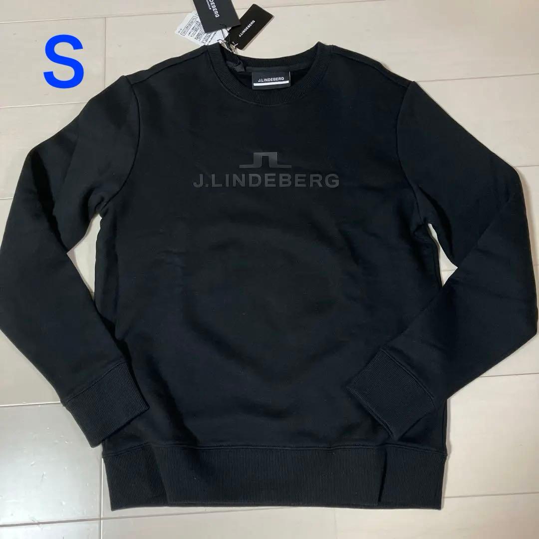 J.LINDBBERG リンドバーグ　メンズ　ゴルフ　長袖　トレーナー　ブラック