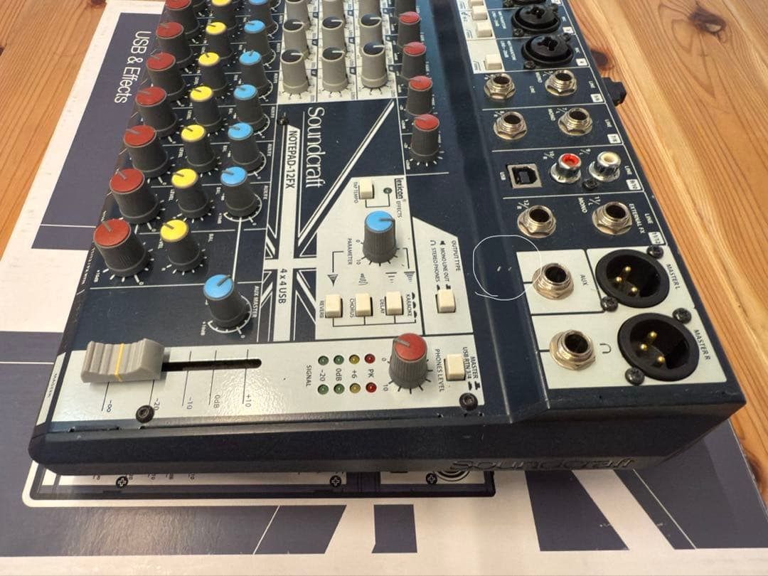 Soundcraft Notepad 12FX＋オヤイデUSBケーブル