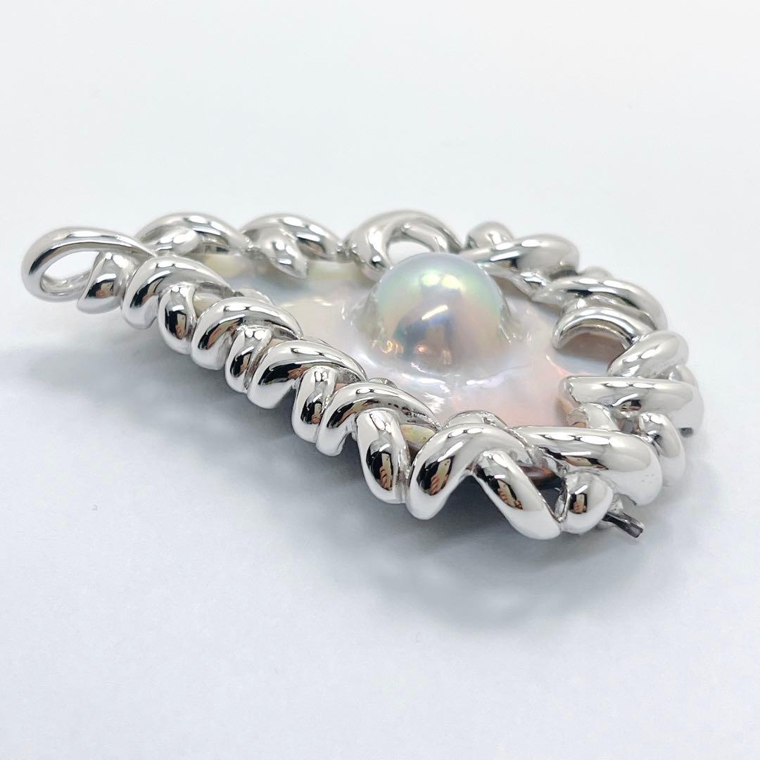 【未使用品級】✨田崎真珠　タサキ　マベパール　ブローチ兼ネックレス