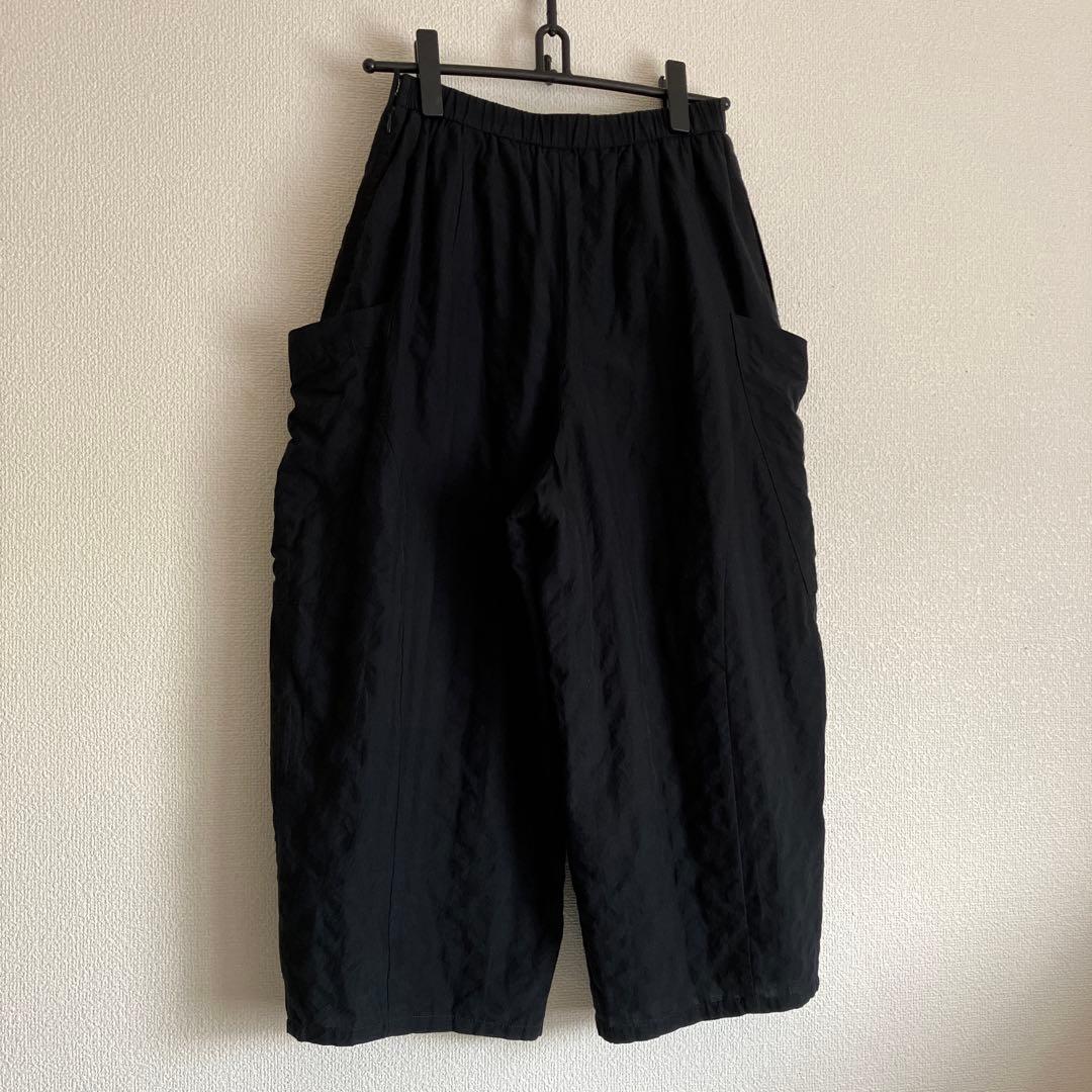 kazuringo様！ 慈雨　ポケットアクセント　　　凸凹生地のコクーンパンツ