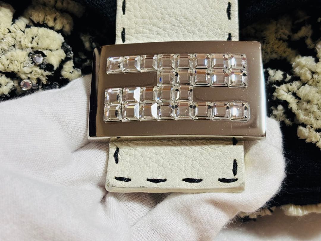 【ヴィンテージ】フェンディ　FENDI 刺繍 バッグ バケット バゲット　花