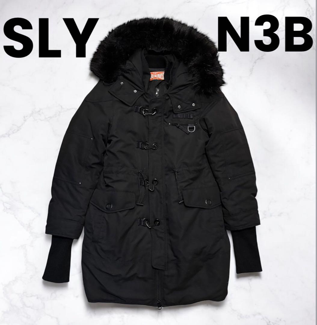 【美品】SLYスライ N3B ミリタリーモッズコート y2k ブラック サイズ1