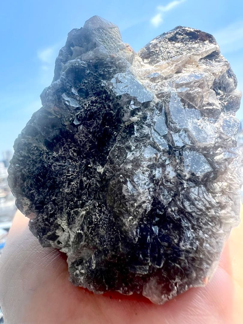 最終価格✨美✨希少✨AAAAAチベット産 ドリームコート モリオン 叡智の黒神殿