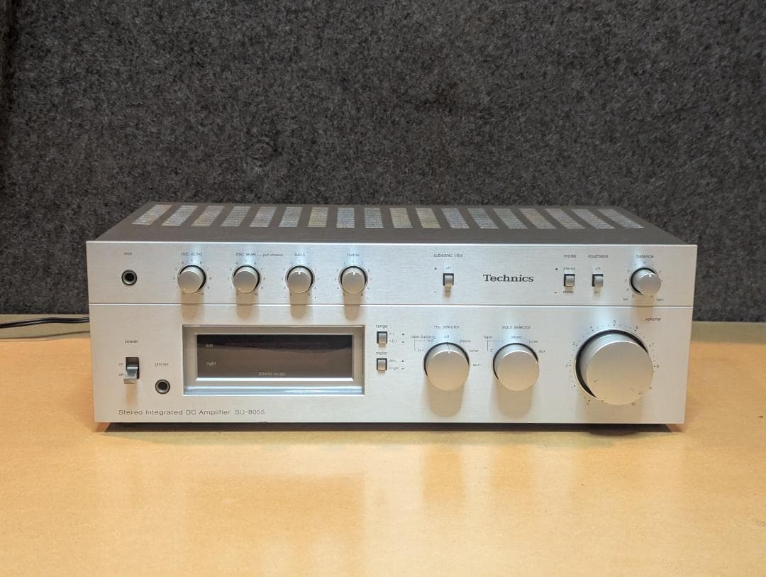 【整備済】Technics SU-8055 プリメインアンプ 昭和レトロ 洗浄済