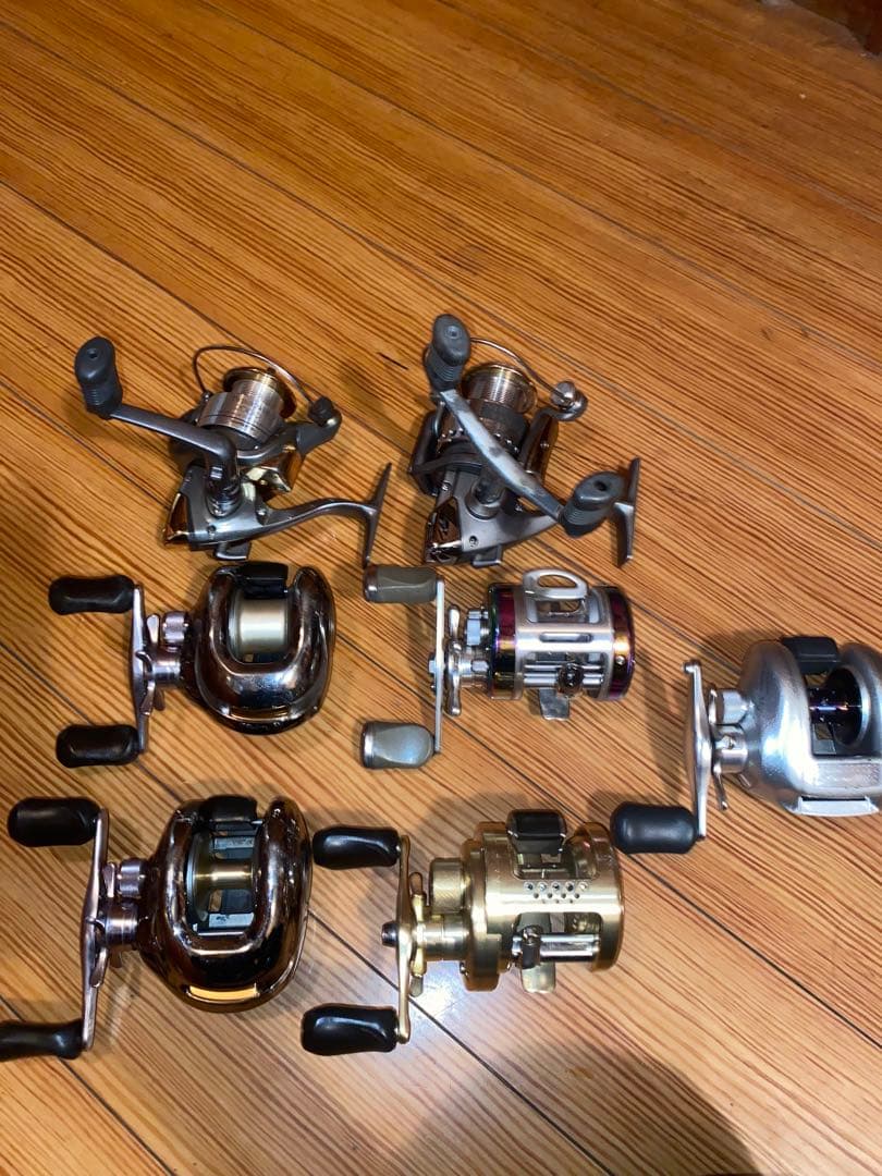 ベイト、スピニングリールセット(コンクエスト、アンタレス、バリウス、ステラ等)