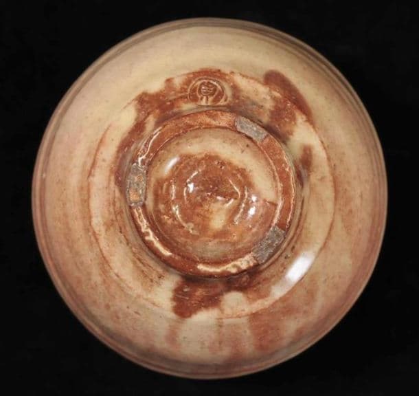 【最上位】十四代　新庄貞嗣　萩茶碗　共布共箱　　山口県指定無形文化財　青井戸