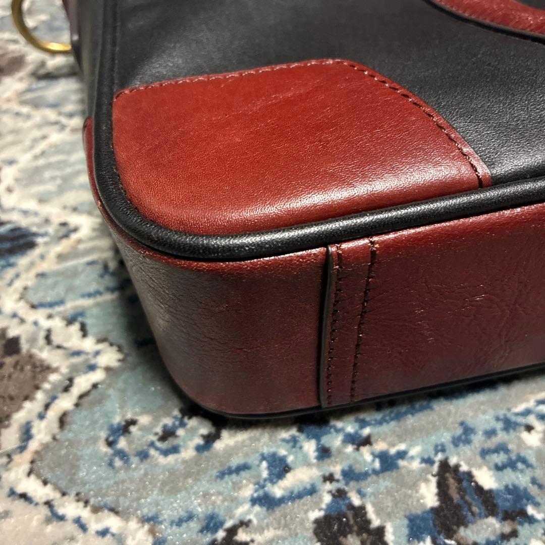 COACH ビジネスバッグ 黒と茶色