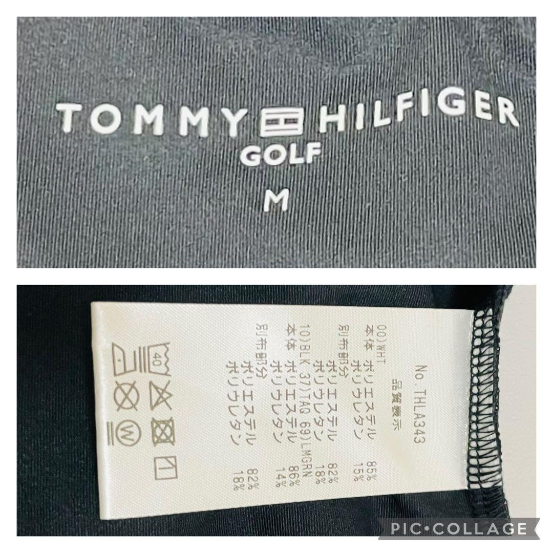 新品❗️ トミーヒルフィガーゴルフ M 半袖モックネックワンピース ブラック