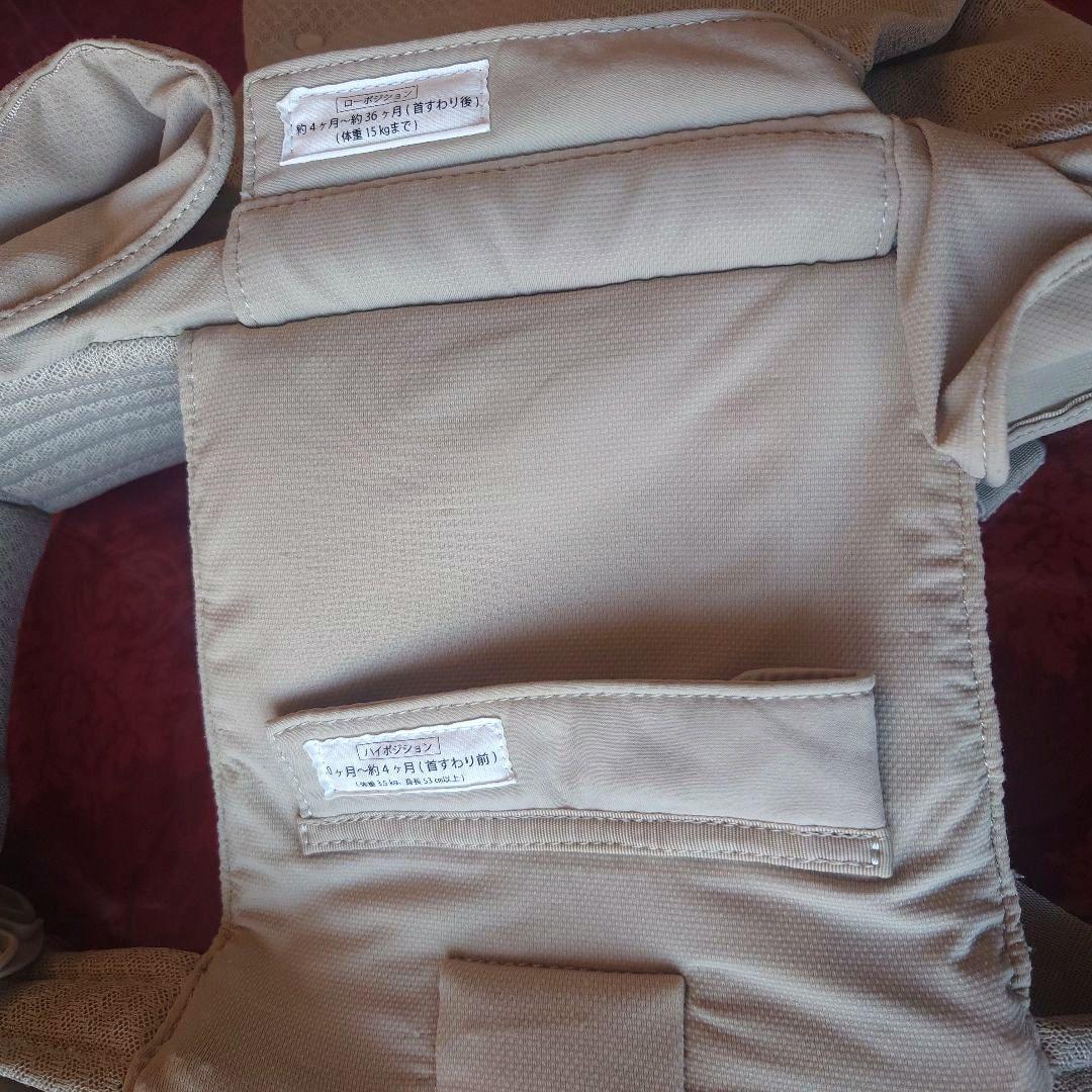 【美品】AIRBUGGY エアバギーベビーキャリア 抱っこ紐　サンドアッシュ