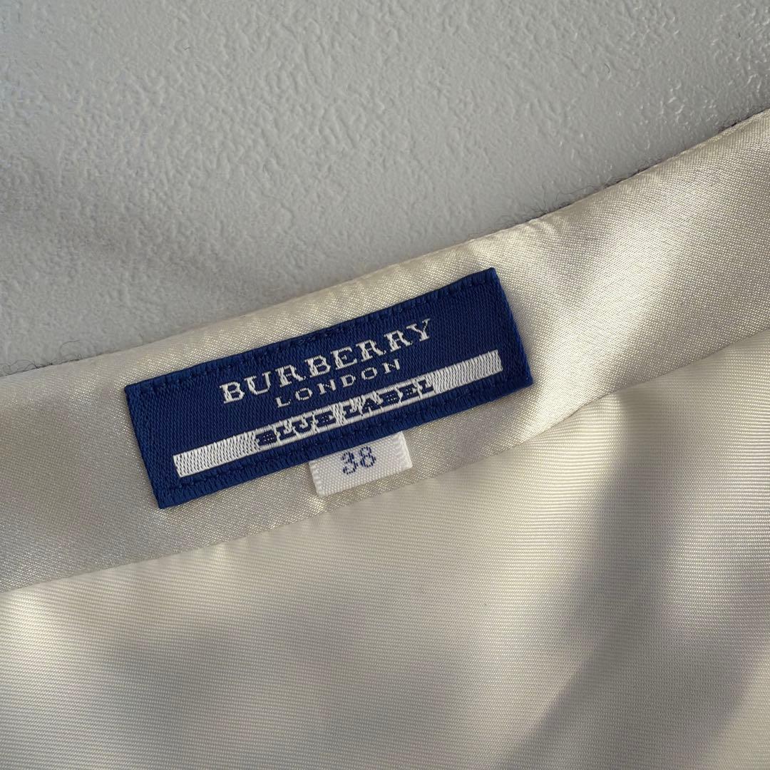 BURBERRY BLUE LABEL チェック ベロア リボン ワンピース