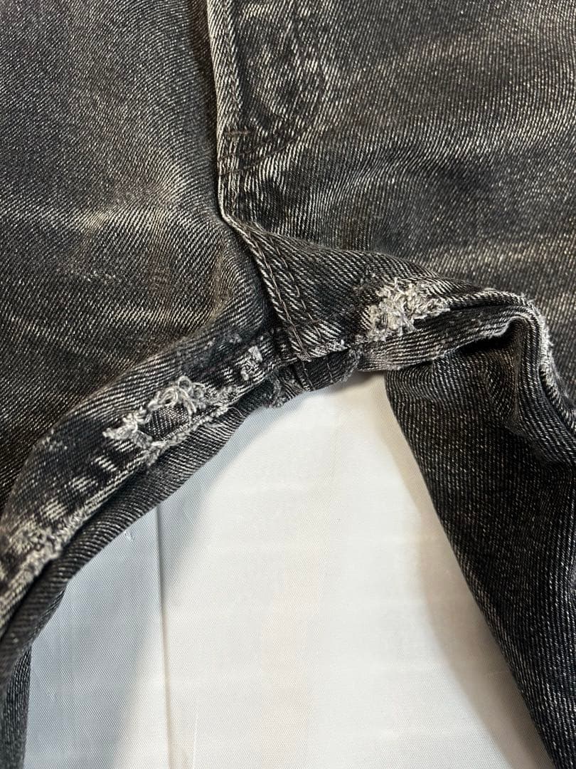 85年製 517 ブラック ユーロリーバイス UK製 ブーツカット W35L34