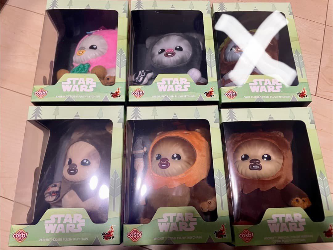 ［限定］Ewoks Star Wars Cosbi Plush Keychain