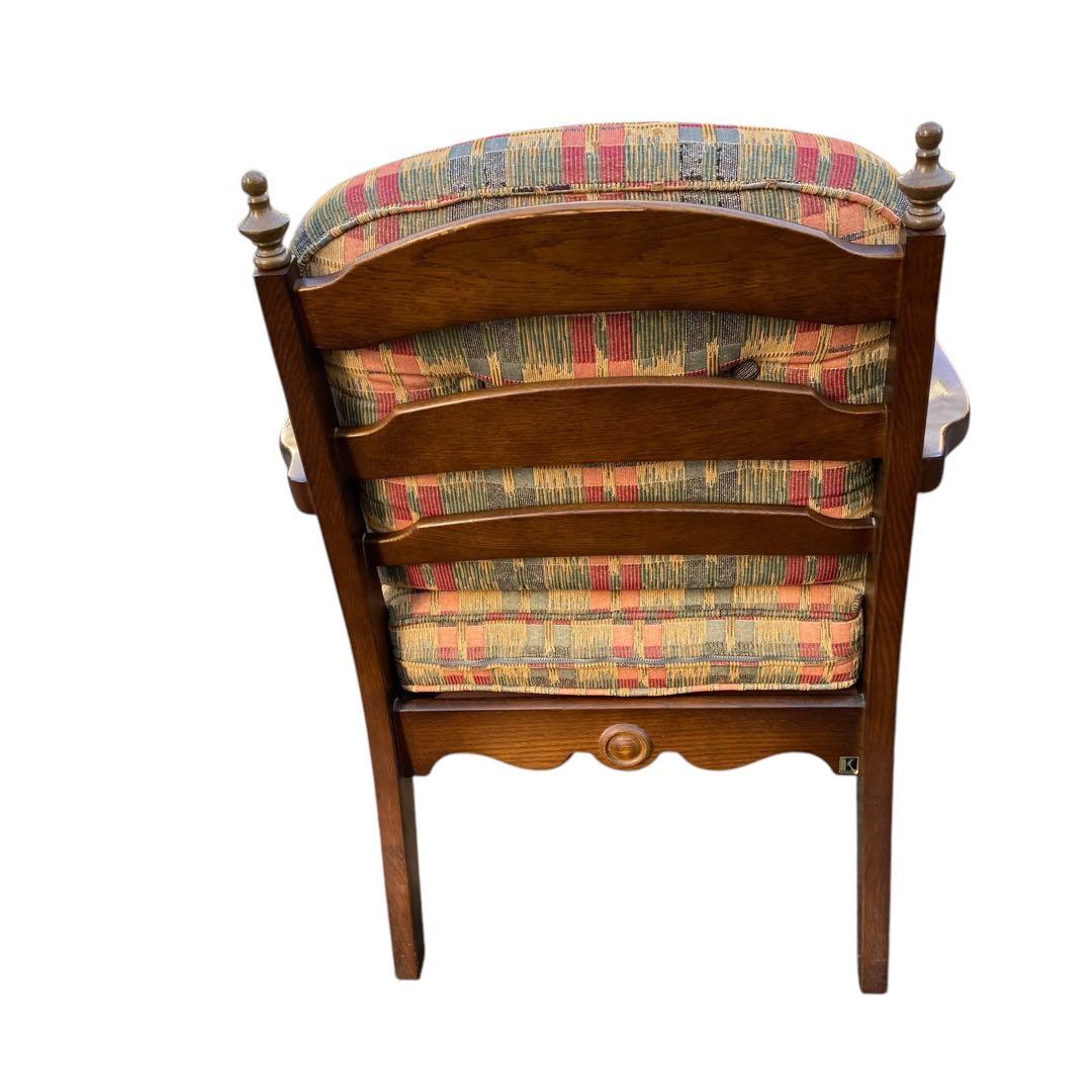 飛騨産業 キツツキ アンティーク シングルソファ　チェア　穂高　①