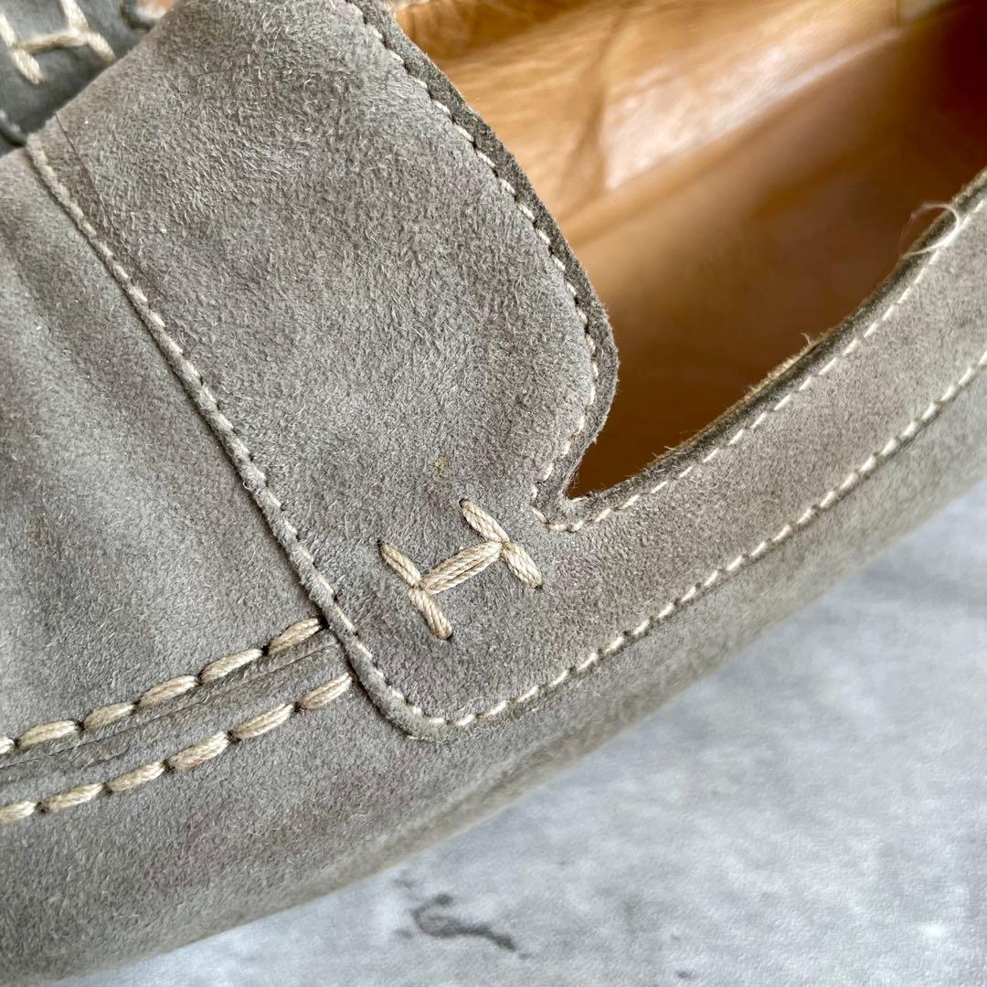 箱あり エルメス ローファー モカシン スエード コンスタンス 40 24.5㎝