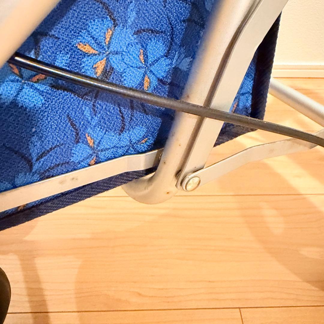 【須恵廣工業】美品　シルバーカー　スイートIII なでしこ紺 取説付き