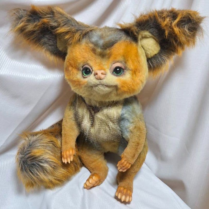 アートドール　りす　ぬいぐるみ　検索用　グレムリン　ファービー2 ハンドメイド