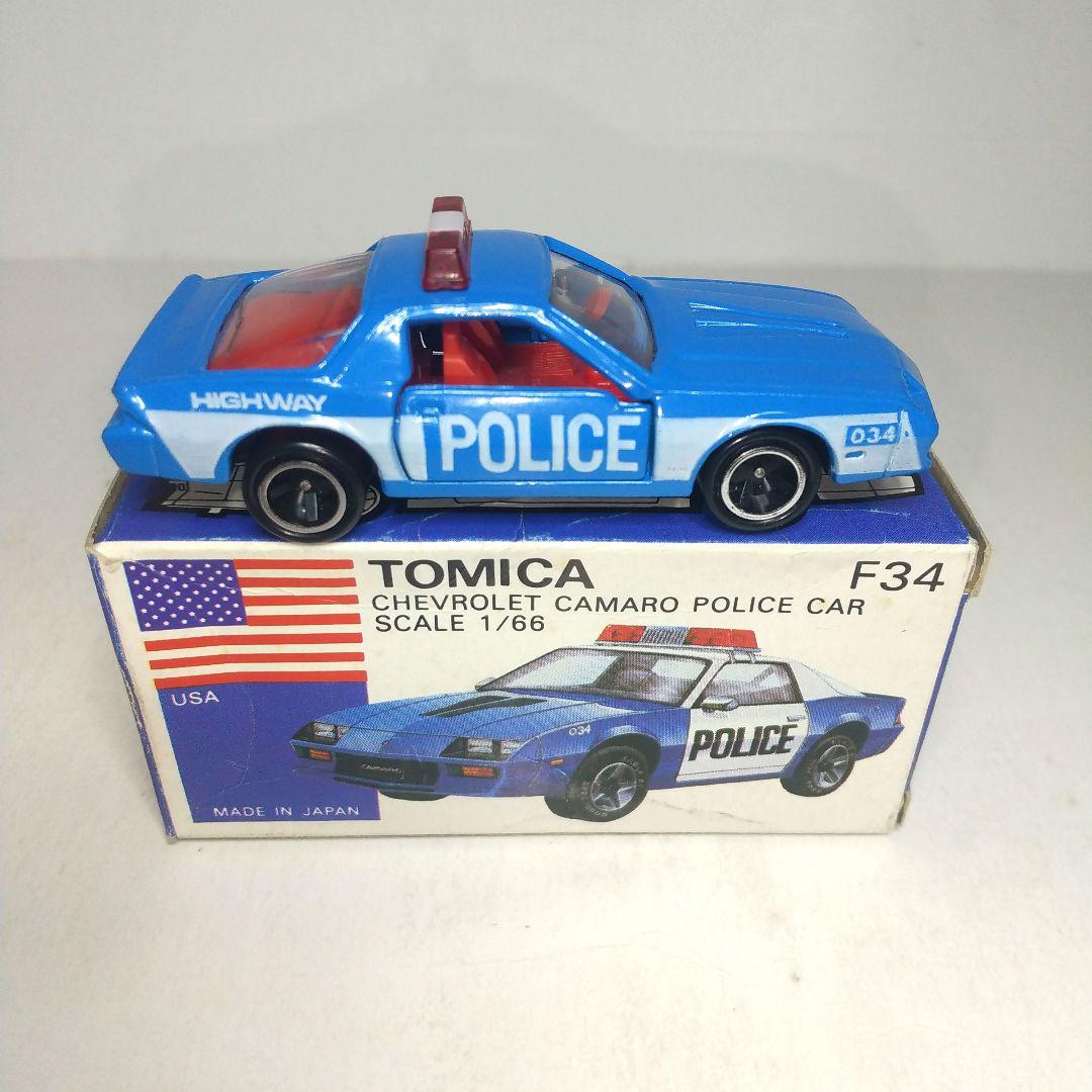 (3382)トミカ 青箱 日本製 シボレー カマロ ポリスカー