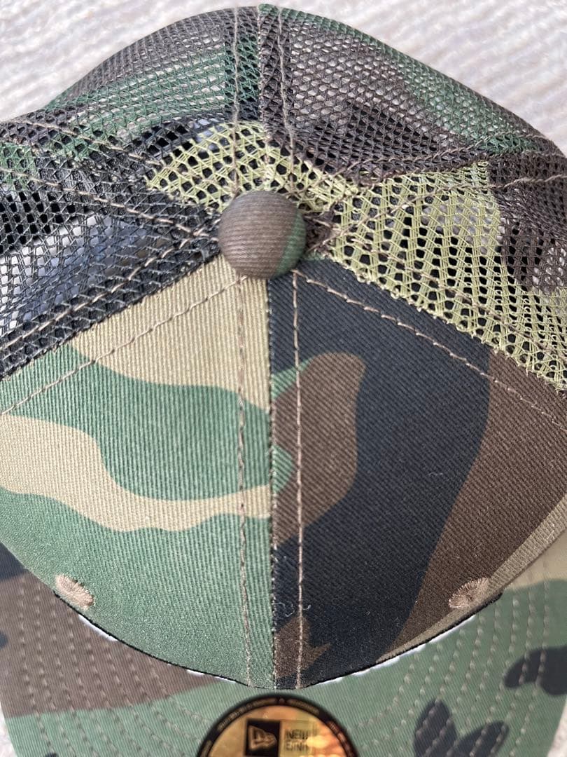シュプリーム ボックス ロゴ メッシュ バッグ ニューエラ カモフラ