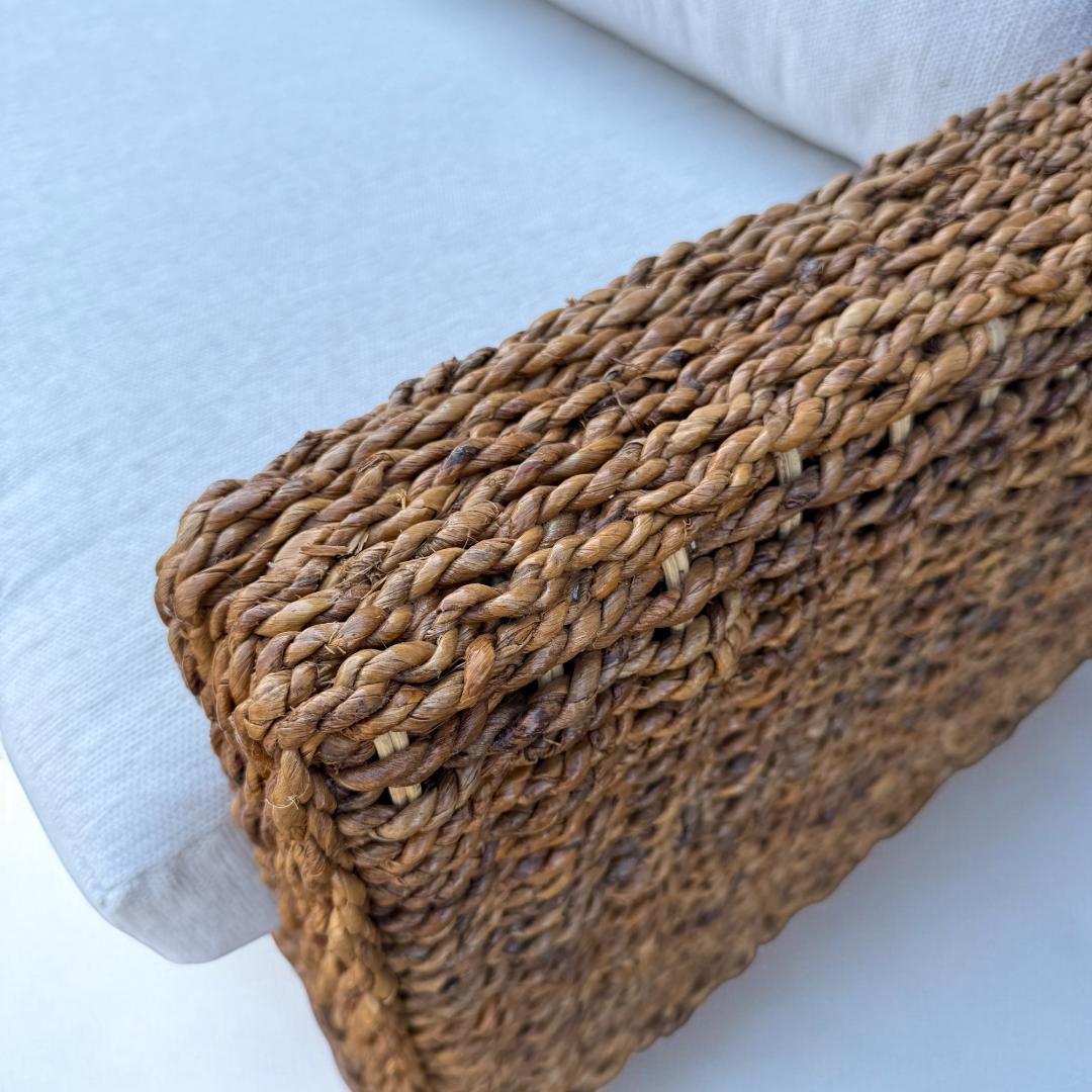 送料無料【新品】アジアン テイスト アバカ　肩肘 ソファ アウトレット