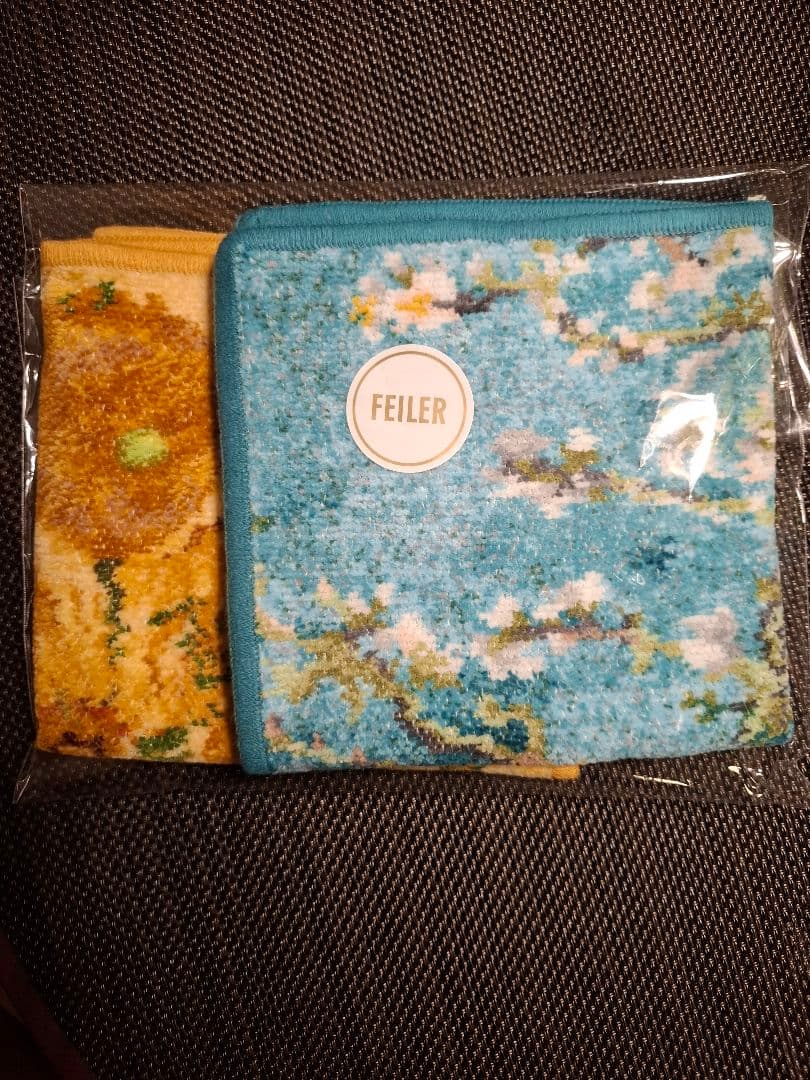 FEILER フェイラー ファン・ゴッホ美術館コレクション ハンカチ ２枚セット