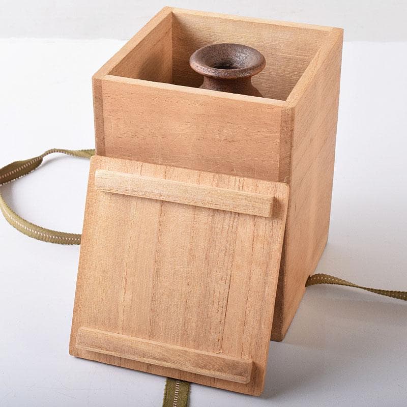 備前焼　人間国宝　山本陶秀作　徳利　共箱　C　R8408