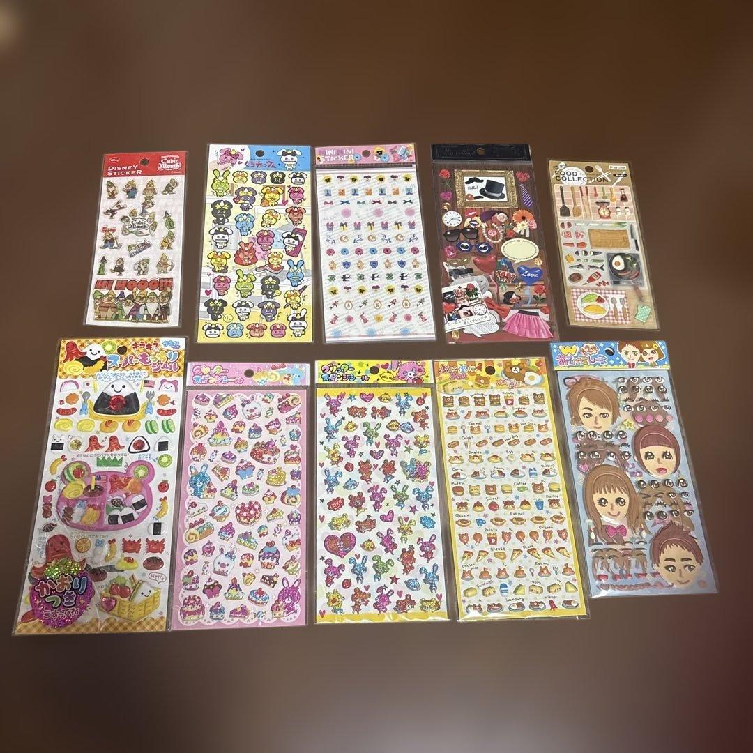 キャラクターシール レトロ　レア　10シートセット