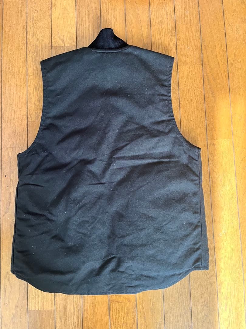 【美品】Carhartt V01 ダックベスト 黒 S メキシコ製