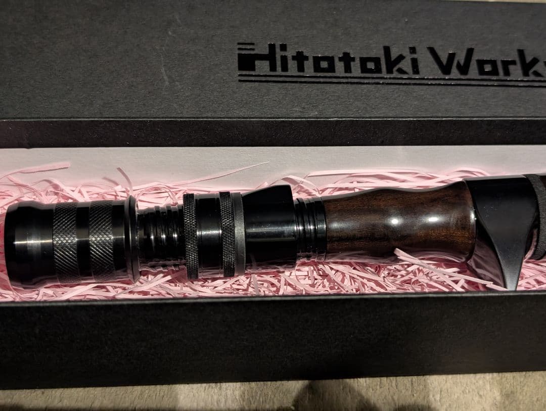 値下げ不可値下げ予定無し完売　ヒトトキワークス　黒壇ガングリップ奇跡の未使用品