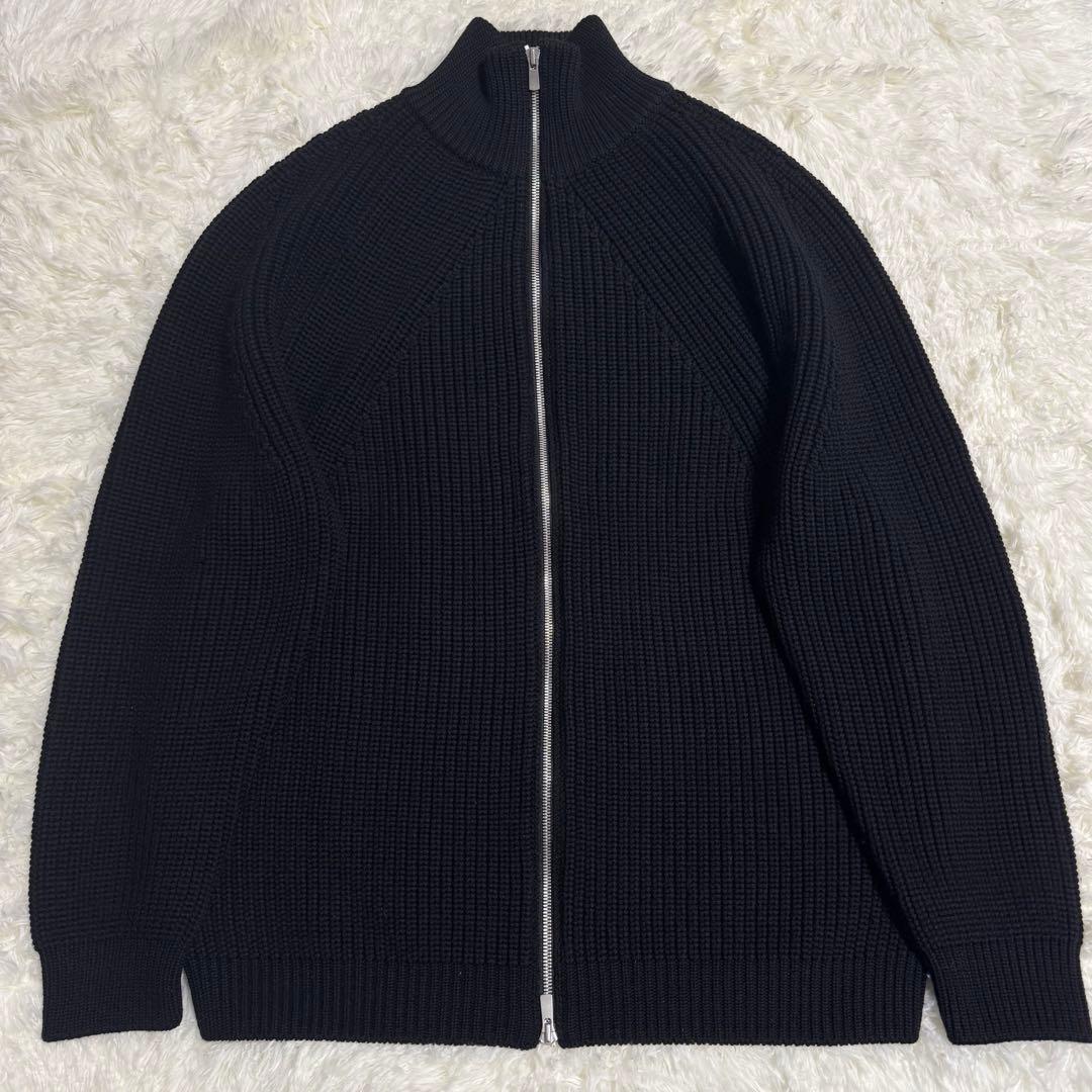 BATONER ニット シグネチャー セーター ジッパー ドライバーズニット