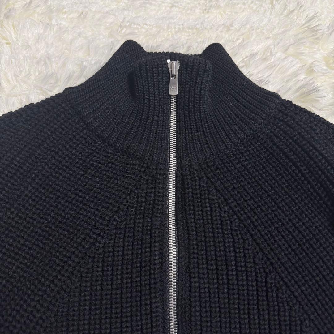 BATONER ニット シグネチャー セーター ジッパー ドライバーズニット
