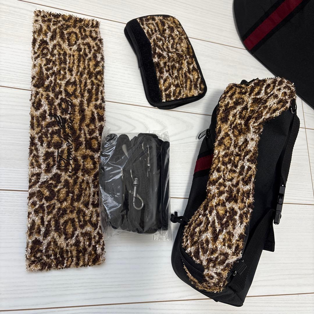 天使のカート　レオパード柄 犬用キャリー　バッグ　Mサイズ