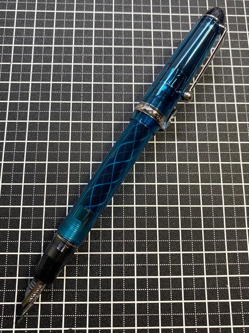 PILOT CUSTOM74 透明ターコイズグリーン　万年筆　字幅M