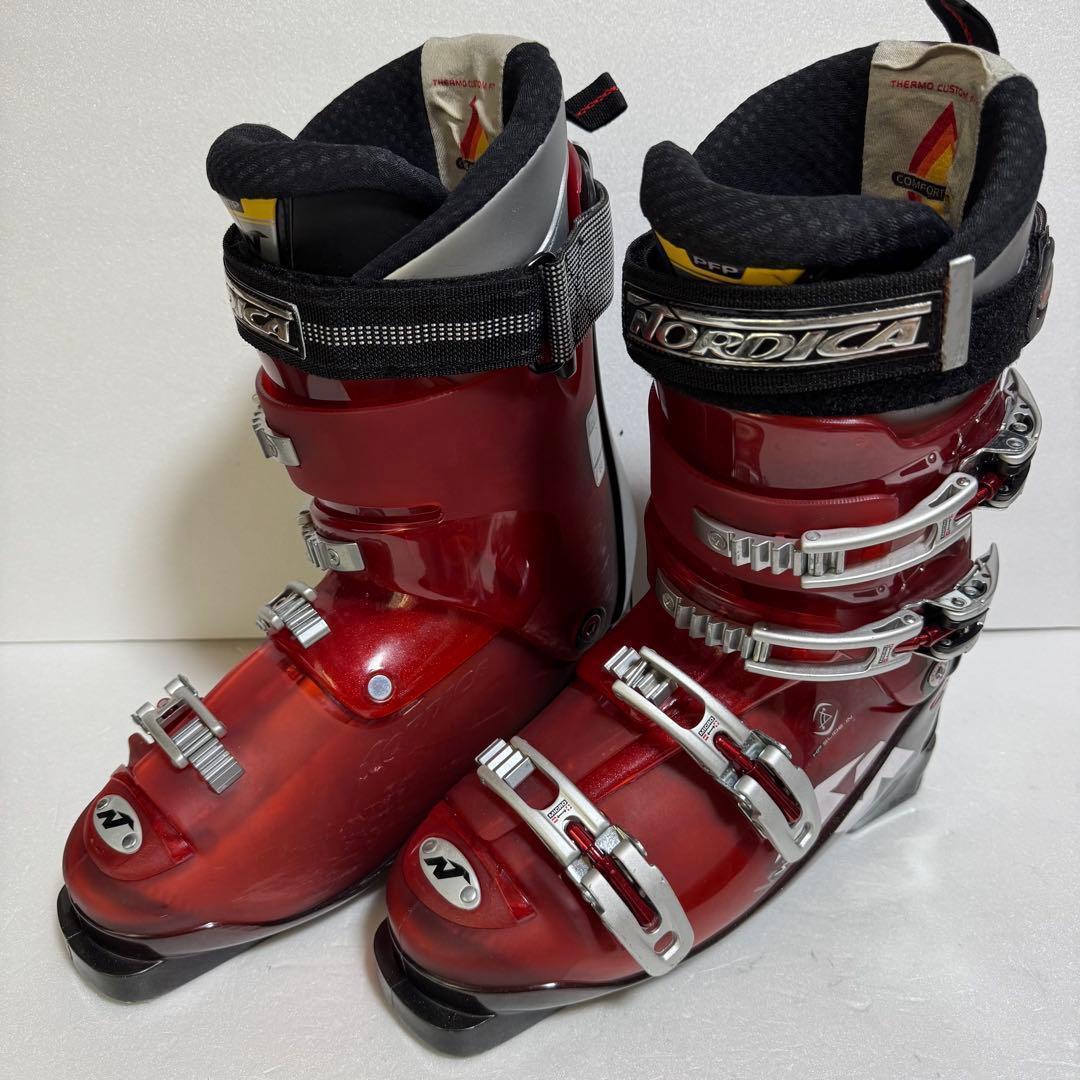スキーブーツ 27CM27.5cm Nordicaレッド赤色初心者315mm