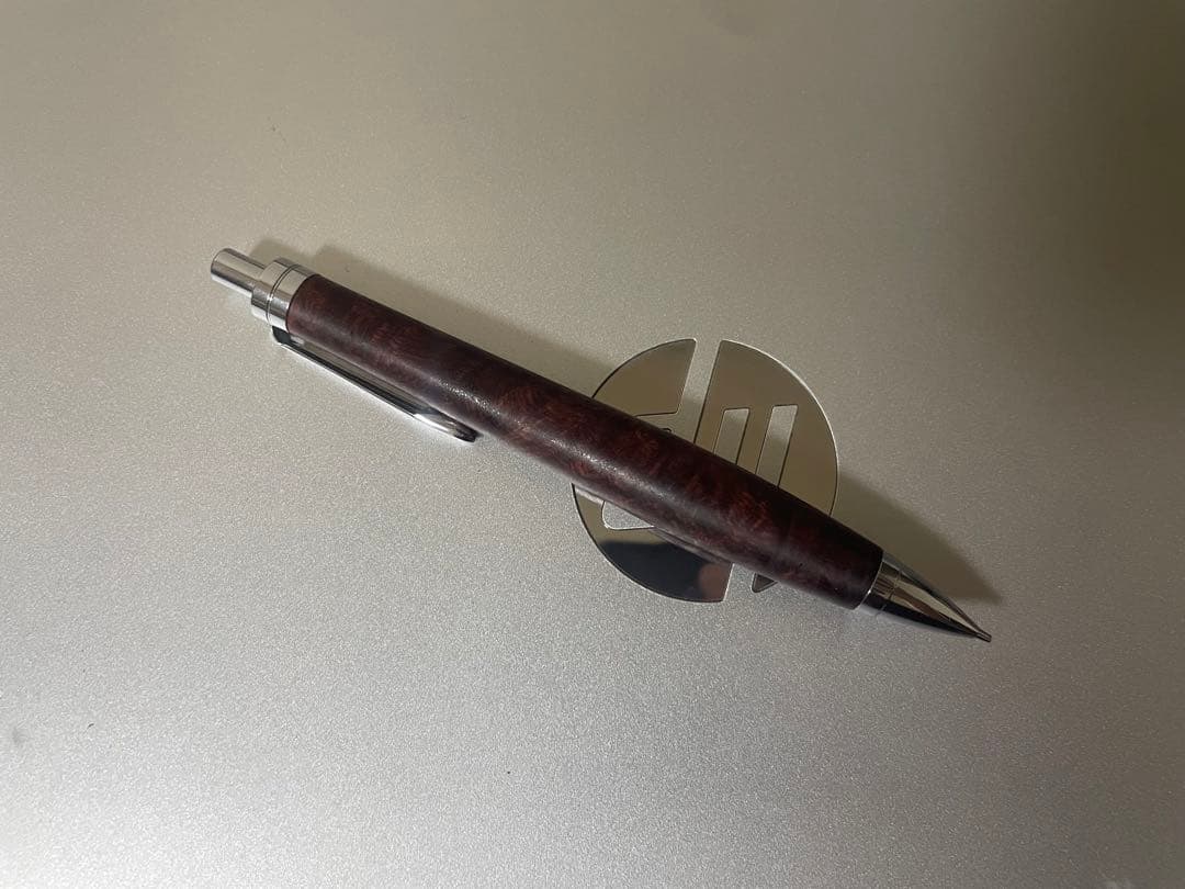 木軸シャープペンシル　花梨瘤