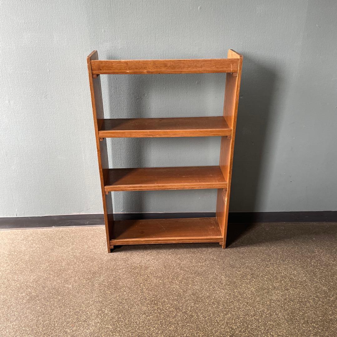 本棚　昭和レトロ　アンティーク　オープンシェルフ　古道具