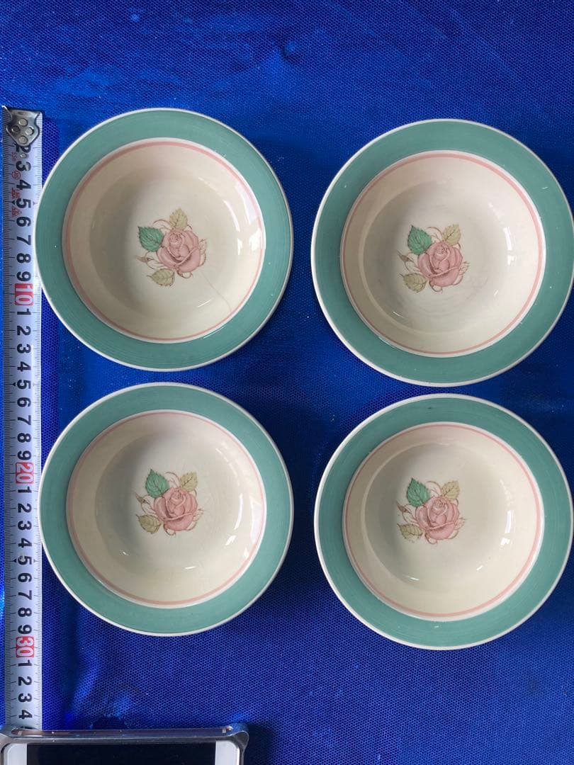 Susie Cooper スージークーパー　パトリシアローズ　グリーン　スープ皿