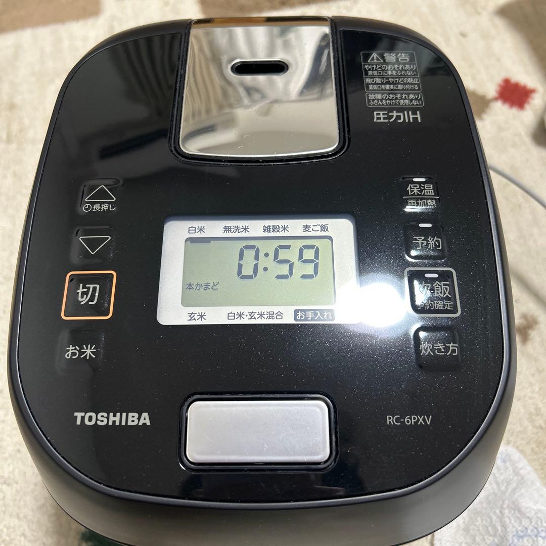TOSHIBA RC-6PXV 炊飯器 ブラック
